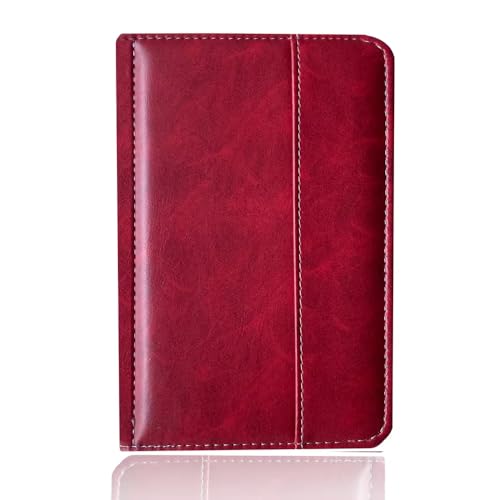 Funda de piel para Sony PRS T2 para e-book T2, tipo tapa magnética, con succión, color burdeos