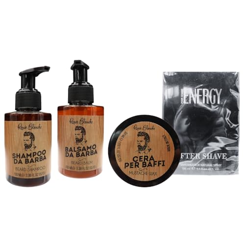 SET RENEE BLANCHE : SHAMPOO+BALSAMO+CERA BAFFI + DOPOBARBA