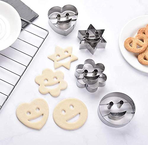 Amazon | Drawihi 4点セット かわいい 型抜き クッキー型 スマイリー