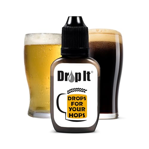 Drop It Drops for Your Hops - 10 mL Bottle - Naturally Reduces Sulfites and Tannins in Any Beer - Portable & Easy to Use - Treats Up to 35-45 Beers - USA Made - Vegan Friendly