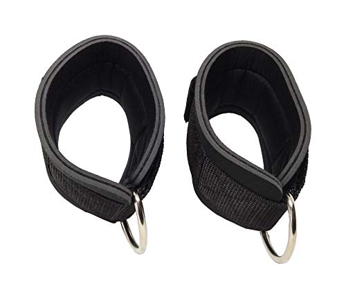 Tornozeleira Puxador Para Cross over Glúteo e Pernas com proteção em Neoprene 6.0 Ajustável - Par Co