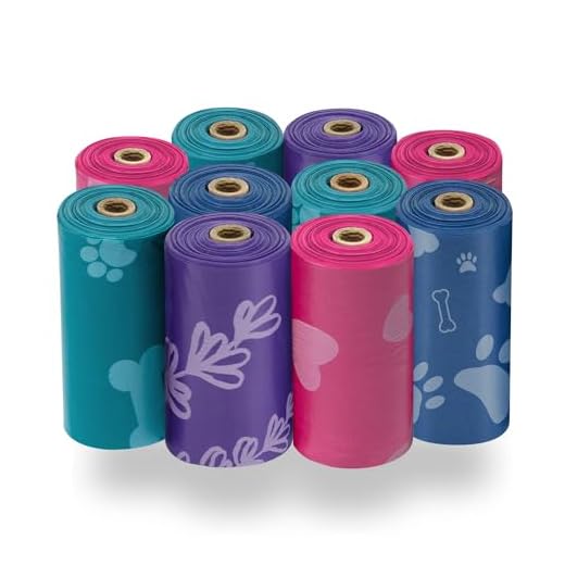 Best Pet Supplies Dog Poop Bags for Waste Refuse Cleanup, Doggy Roll Replacements for Outdoor Puppy Walking and Travel, Leak Proof and Tear Resistant, Thick Plastic - Assorted Colors, 150 Bags