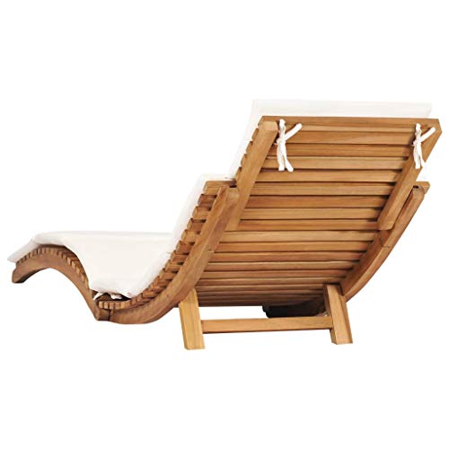 vidaXL-Solid-Teak-Wood-Folding-Sun-Lounger-with-Cream-White-Cushion-Garden-Outdoor-Balcony-Terrace-Lounge-Seating-Bed-Sunbed-Foldable 41zc94sDLNL