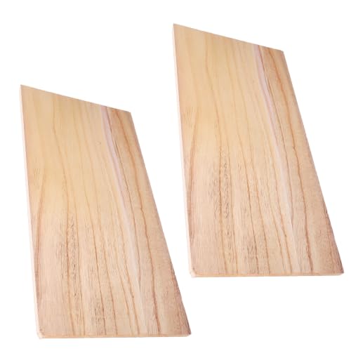 Tablero rectangular de madera beige VILLCASE de 40x20 cm para manualidades y grabado en relieve