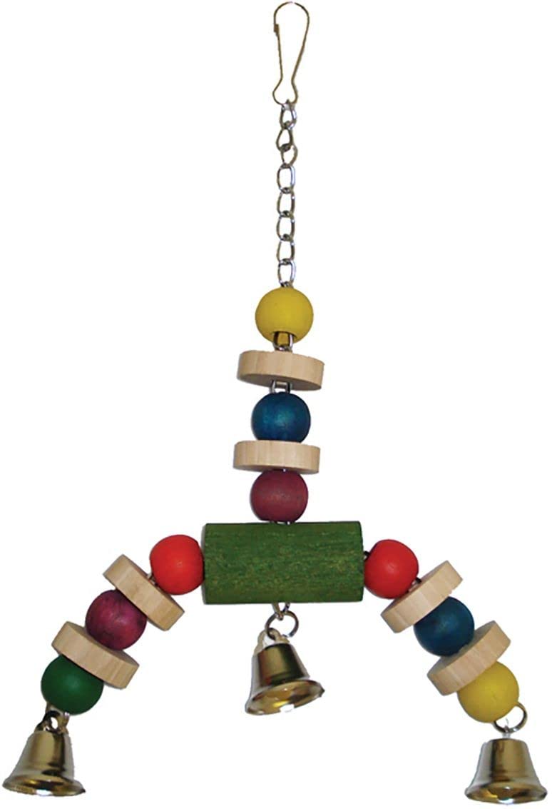 HAPPYPET WOODEN JINGLER SMALL PARROT PARAKEET TOY BUDGIE COCKATIEL SENEGAL