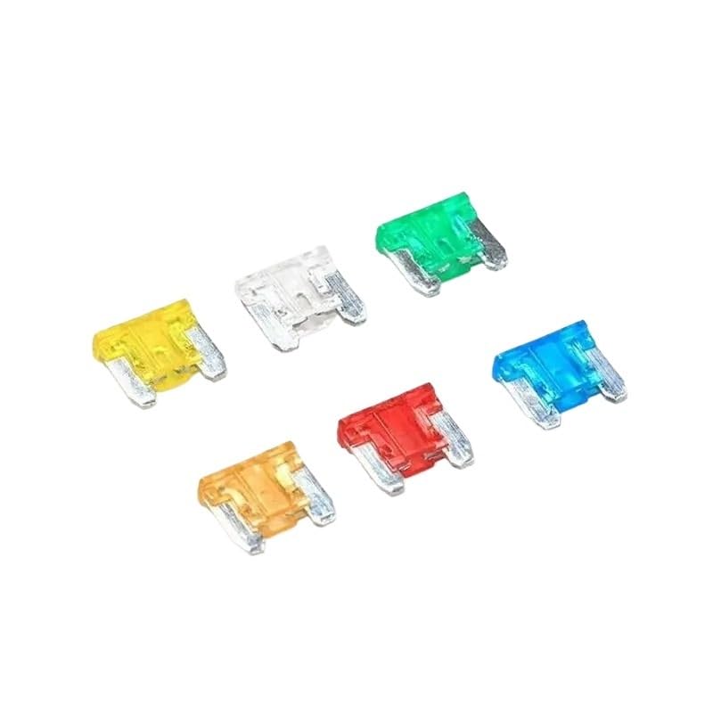 Kit de 24 fusibles para auto, camioneta y motocicleta con amperajes mixtos 5A, 10A, 15A y 20A, de perfil bajo miniatura 4