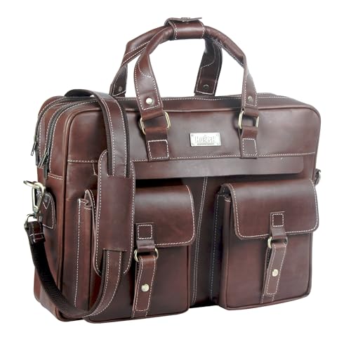 Genuine Leather briefcases for men 17 inches computer bag for mens | Laptop bag, Work bag, Business and Office Bag2