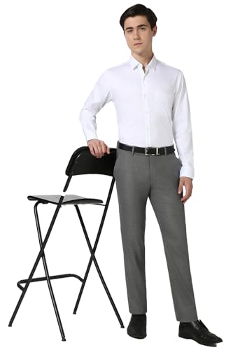 Image of Peter England Men's Cotton Slim Fit Ditsy Printed Full Sleeve Shirt