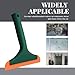 Wevdn Small Silicone Window Squeegee, Car Windshield Silicone Squeegee, Auto Windshield Water Blade Scraper with 5.9 Inch Blade and Non-Slip Handle for Window, Mirror, Glass Door (Dark Green)
