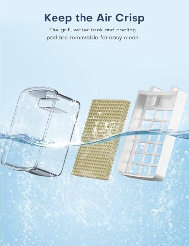 TEMEIKE Evaporative Air Cooler, Swamp Cooler Air Conditioner w/ 12H Timer for Auto-off, 6 Upgraded Ice Packs, 3-Speed Windowless Air Conditioner, Smart Remote, Dual Tank Portable Air Cooler for Room by TEMEIKE - Image 18