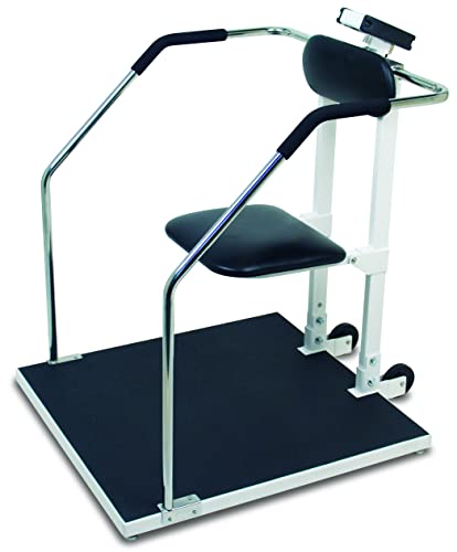 Chair Scale, Digital, 550 lb x .2 lb / 250 kg x .1 kg, Non-Medical AC Adapter
