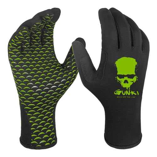Gants GUNKI Water + Wind Proof Gris Vert protègent du froid humide