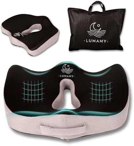 Cojin Silla Oficina de Espuma de Memoria, Corrige la Postura. Coj...