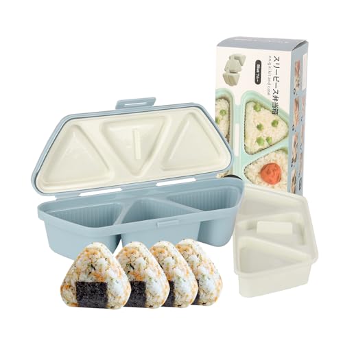 Image of HIBILDER 6 in 1 Onigiri Mold Triangle Sushi Mold Once Quickly Make 6pcs Sushi - Multifunctional Rice Ball Mold for Making and Storing Sushi