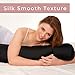 Squishy Deluxe Microbead Body Pillow with Silky Removable Cover, Extremely Huggable, Full Body Support, Keeps Spine in Proper Alignment, Doubles As a Pregnancy & Nursing Pillow, 47 X 7”