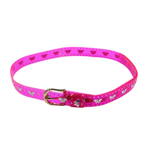 JUMISEE Women Girls Candy Color Holo Butterfly Waist Belt With Buckle Fluorescent Clear Jelly Belt for Jeans Pants Dresses3