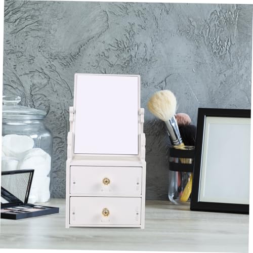 Boîte de rangement cosmétiques avec miroir grand format VICASKY - 8