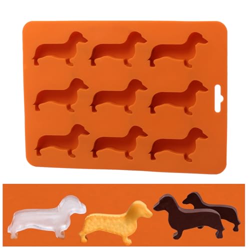 Molde de Silicona para Hielo y Chocolate Dachshund miniatura 1