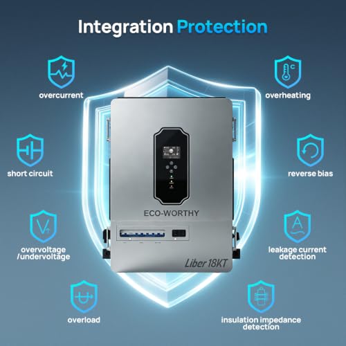 Image of ECO-WORTHY Liber 18KT Off-Grid Three-Phase Inverter, 28.8KW PV Input & 18KW 120 /208Y Vac Output,360A Charge /Discharge Current for Farm /Workshop /Factory