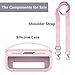 JCHPINE Silicone Cover Case for Bose SoundLink Flex Portable Bluetooth Speaker 2nd Gen, Protective Holder Accessories (Pink)