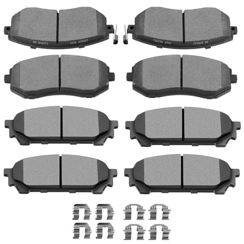 Image of SCITOO D929 D1004 Brake Pads Sets Front Semi-Metal & Rear Ceramic Replacement For Subaru Legacy 2006-2009,For Subaru Outback 2005-2009