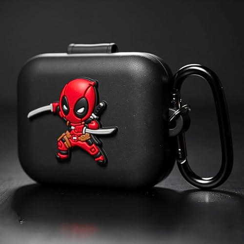 Image of Kapture Soft Silicone Case Compatible With Oneplus Buds 3 Cover, Oneplus Buds 3 Case Cover With Hook, Oneplus Earbuds 3 Case Cover With Silicone 360 Protection Dust & Shockproof, Black