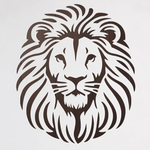 Lion Stencil – Wildlife Animal Art Stencil for Painting, Crafting and DIY Projects (3 Pcs Set)