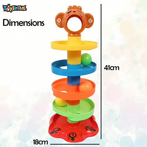 Toyshine-5-Layer-Plastic-Stack-Drop-and-Go-Ball-Drop-and-Roll-Swirling-Tower-Ramp-Development-Educational-Toys-for-Baby-and-Toddler-Multicolour