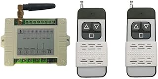 High Power 110V 220V AC 10A Motor Wireless Remote Control Switch Roller Shutter Door Electric Curtain Remote Forwards Reverse - (Color: Auburn, Size: 433MHZ)