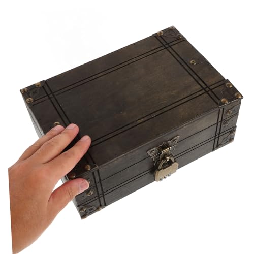 Boîte de rangement rétro en bois vieilli de haute qualité LIFKOME - 8