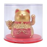 Photo Gallery ajunjiil feng shui, maneki neko lucky cat cat statue, decorazioni per la casa per interni per negozi/auto (champagne) Photo Gallery ajunjiil feng shui, maneki neko lucky cat cat statue, decorazioni per la casa per interni per negozi/auto (champagne)