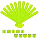 CKKAPTURE 20 Pcs Reflective Bands Snap Bracelets - Enhance Safety for Children, School Bags, Keys, Prams, Hiking, Joggers, and Cyclists