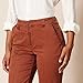 Amazon Essentials Women's Stretch Chino Utility Detail Pant, Rust Orange, 10