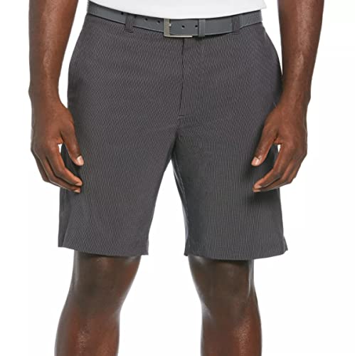 Callaway Golf Performance Texture Shorts | Flat Front Shorts for Men |Golf Shorts Men |Men's Shorts Casual | Slim Fit Shorts - Charcoal Caviar 38