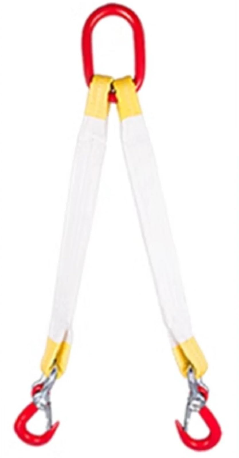 Kit Complet de Levage Souple Rond à 2 Bras et 2 Crochets, 1 à 3 tonnes, 1 à 4 m, avec Pince de Levage.(Gold,1TX2M)