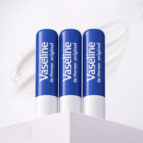 Image of Vaseline Lip Care Original Lip Balm Stick 4.8g (Pack of 3)