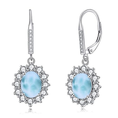 Boucles d'oreilles pierre de naissance en argent sterling pour femme
