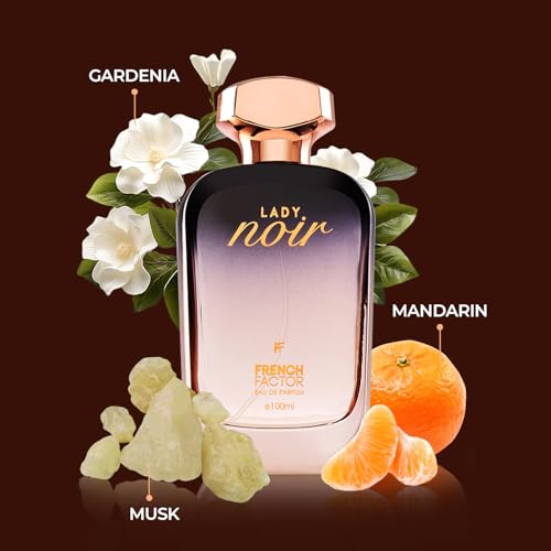 Image of The French Factor Liquid Lady Noir Luxury Perfume For Women Long Lasting Eau De Parfum With Floral Notes Gift For Girls Party Perfume Made In India (Pack Of 1, 100ml)