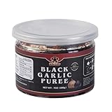 NatFlav Black Garlic Puree 7 Oz, Made from Solo Black Garlic 100%, Fermented for 120 Days, No Added Water, High in Antioxidants, non GMO, Gluten Free