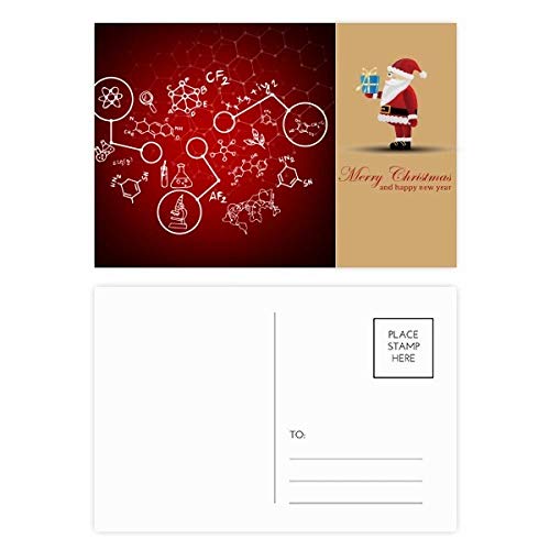 Cartes postales moléculaires chimie de Noël pour éviter les cartes de vœux ennuyeuses