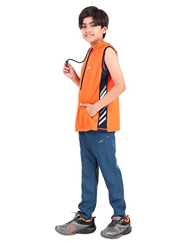 Image of Vector X OKT-228 Kid's Printed Hoodie Boys Sleeveless Hooded Regular Fit T-Shirt