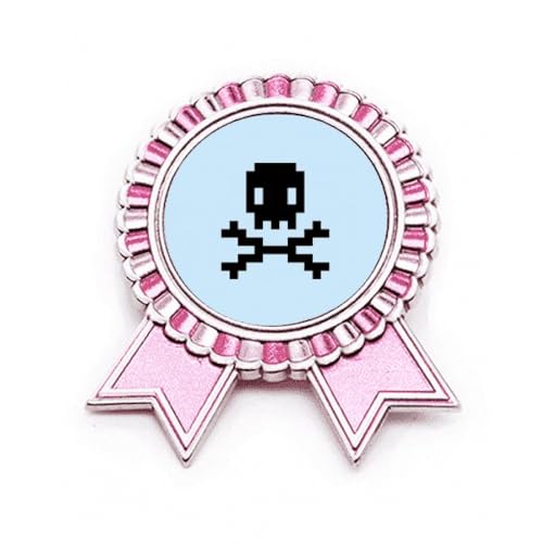 Médaille Pirate Danger Rose Broche Métal de Collection Summer Sail Finition Soignée M