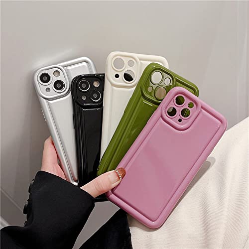 Coque silicone iPhone 13 Pro Max vert vernis Roast Paint couverture souple totale - 3