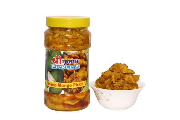Shri Krishna Pickles Mango Pickle Hing Wala | Traditional Homemade Hing Mango Pickle | Senda Namak | No Colour | No Preservatives (Pack of 500 gm) (B0CQYJSZXK) Amazon Price History, Amazon Price Tracker