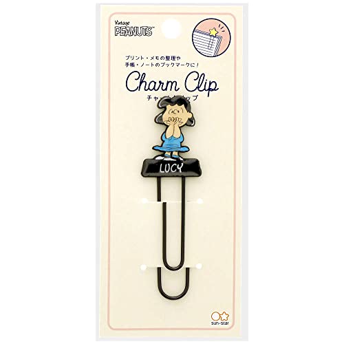Snoopy Clip Charm Sun-Star Lucy fini les pages cornées avec ce marque-page de qualité