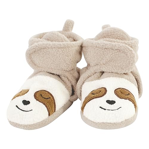 Image of Hudson Baby Cozy Fleece Booties with Non Skid Bottom,