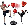 Punching Bag with Stand for Adults&Kids Boxing Bag Equipment Speed Bags Set Kickboxing Bag Reflex Ball MMA Boxing Training Equipment Home Gym Stuff with 2 Gloves