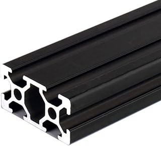 1pcs Black 2040 V- Slot Aluminum Profile Extrusion Frame European Standard 100mm-1200mm Anodized Linear for CNC 3D Printer Parts (Guide Length : 500mm)