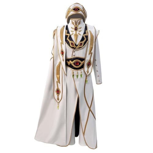 Gooyeh Lelouch Lamperouge Cosplay Costume Lulu Anime Robe Uniform Full Sets for Man Role Play for Halloween Carnival Party Fancy Dress