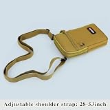 MultiValue 18,3 cm (7,2") etui na telefon do zawieszenia, torebka na brzuch z tkaniny Oxford z haczykiem i regulowanym paskiem na ramię, mini etui na telefon dla kobiet i mężczyzn (czarny)